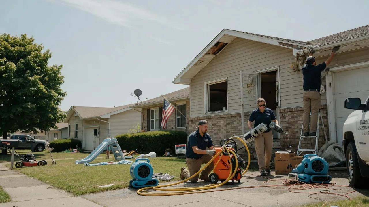Water Damage Restoration in Farmersville, IL near me